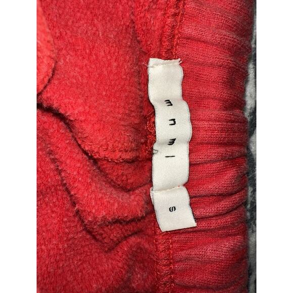 MNML Men's Red Acid Wash Flare Sweatpants SZ Small 30 Stretch Waist 29 Inseam - Picture 6 of 12